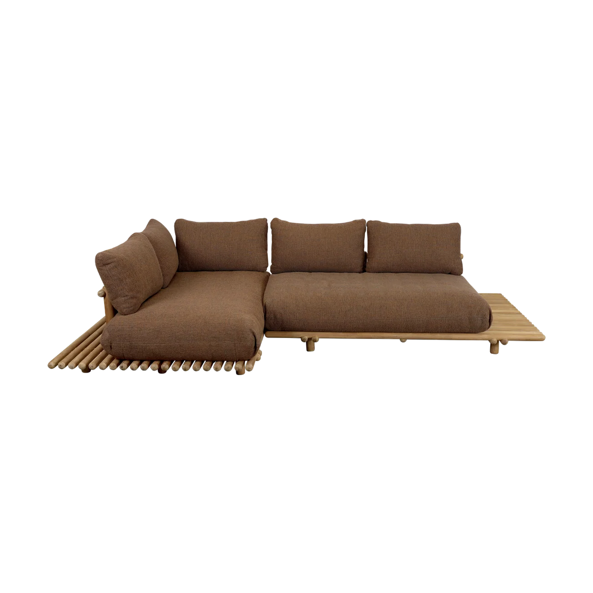 Sticks platform corner sofa outdoor sectional sofa by Cane-line, designed by Cane-line Design