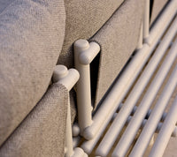 Sticks platform lounge aluminium close-up lifestyle image by Cane-line