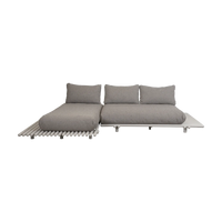 Sticks platform sofa with chaise lounge outdoor sectional sofa by Cane-line, designed by Cane-line Design