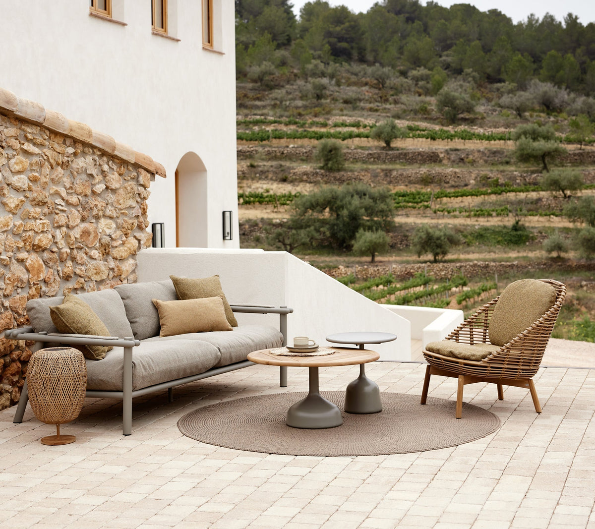 Sticks lounge seating with Hive lounge chair