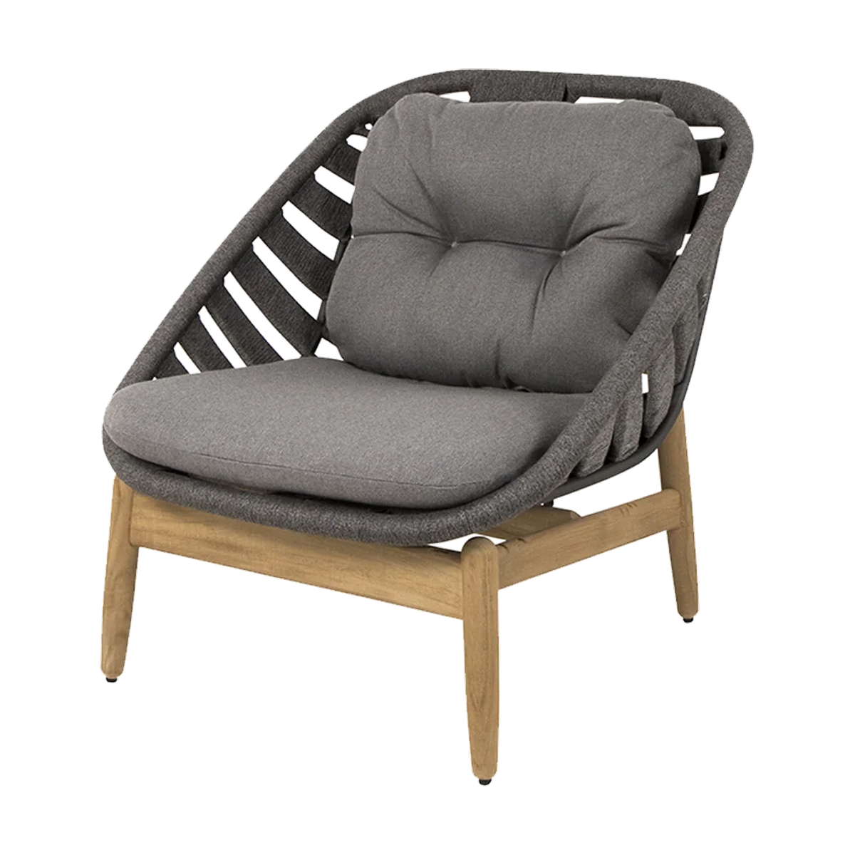 Strington lounge chair outdoor lounge chair by Cane-line, designed by Foersom & Hiort-Lorenzen MDD
