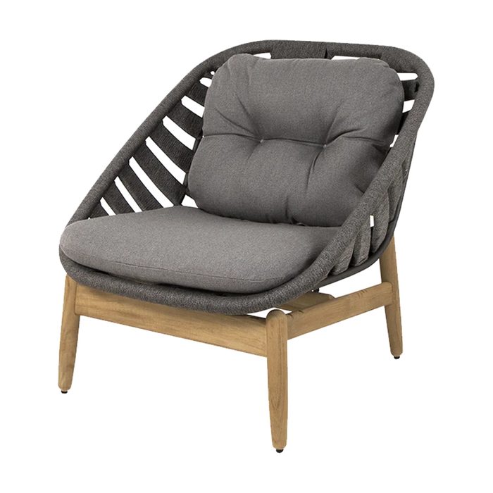 Strington lounge chair outdoor lounge chair by Cane-line, designed by Foersom & Hiort-Lorenzen MDD