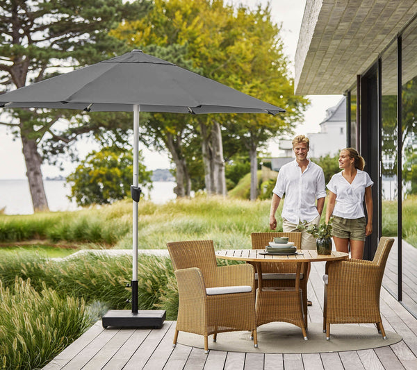 Sunshade parasol w/crank, dia. 3 m lifestyle image by Cane-line