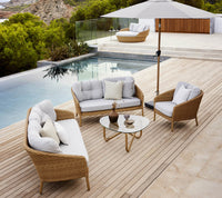 Sunshade parasol w/tilt, dia. 3 m lifestyle image by Cane-line