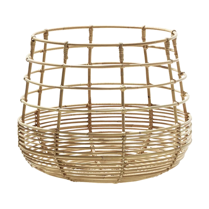 Sweep basket round by Cane-line, designed by Foersom & Hiort-Lorenzen MDD