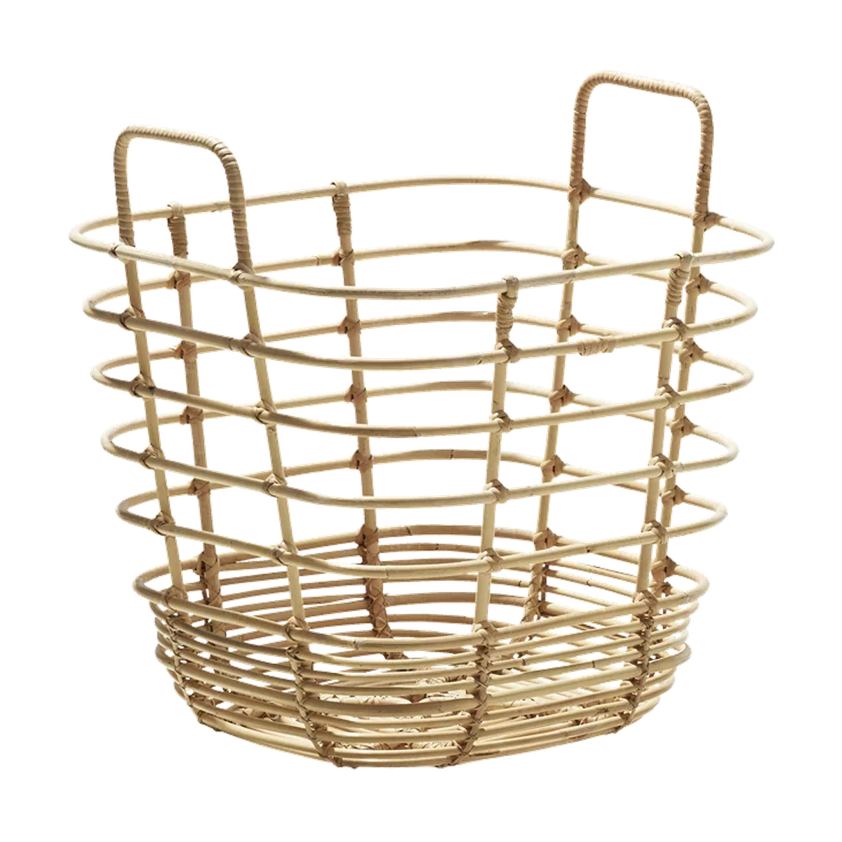 Sweep basket square by Cane-line, designed by Foersom & Hiort-Lorenzen MDD