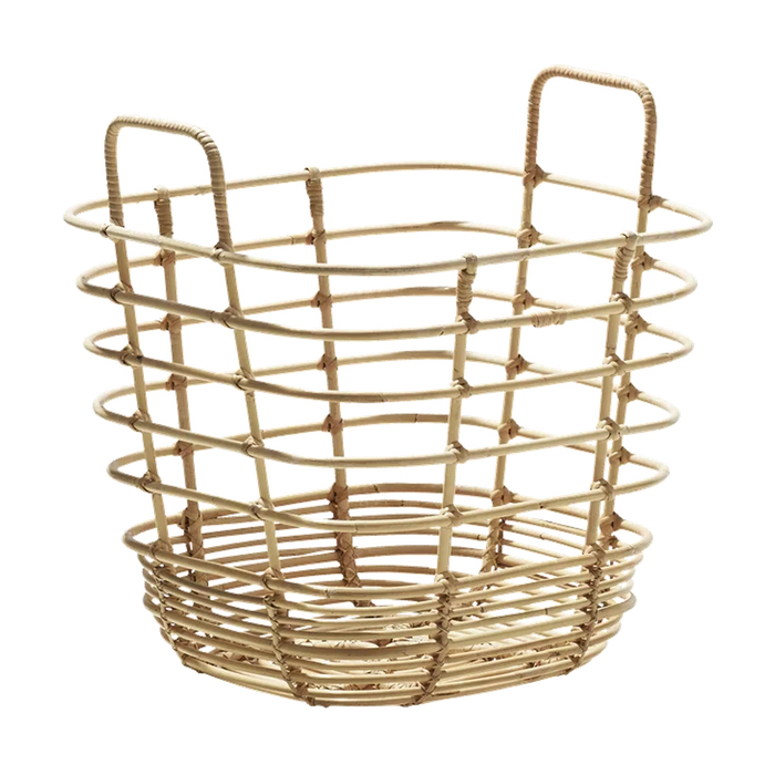 Sweep basket square by Cane-line, designed by Foersom & Hiort-Lorenzen MDD