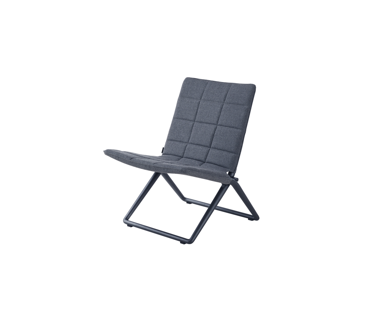 Traveller folding lounge chair by Cane-line, designed by Foersom & Hiort-Lorenzen MDD