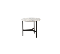 Twist Coffee Table Small with lava grey aluminum base and multi colour ceramic top