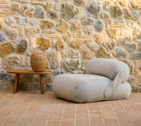 Unite Lounge Chair with Royal coffee table and Illusion Glow lamp