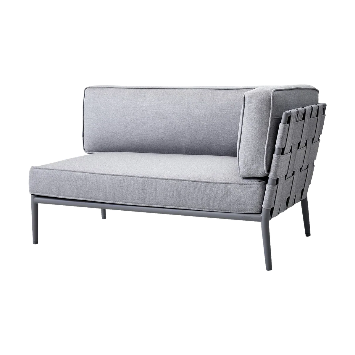 Conic Two Seater Sofa Left Module outdoor sectional sofa by Cane-line