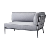 Conic Two Seater Sofa Left Module outdoor sectional sofa by Cane-line