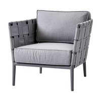 Conic Lounge Chair outdoor lounge chair by Cane-line, designed by Foersom & Hiort-Lorenzen MDD