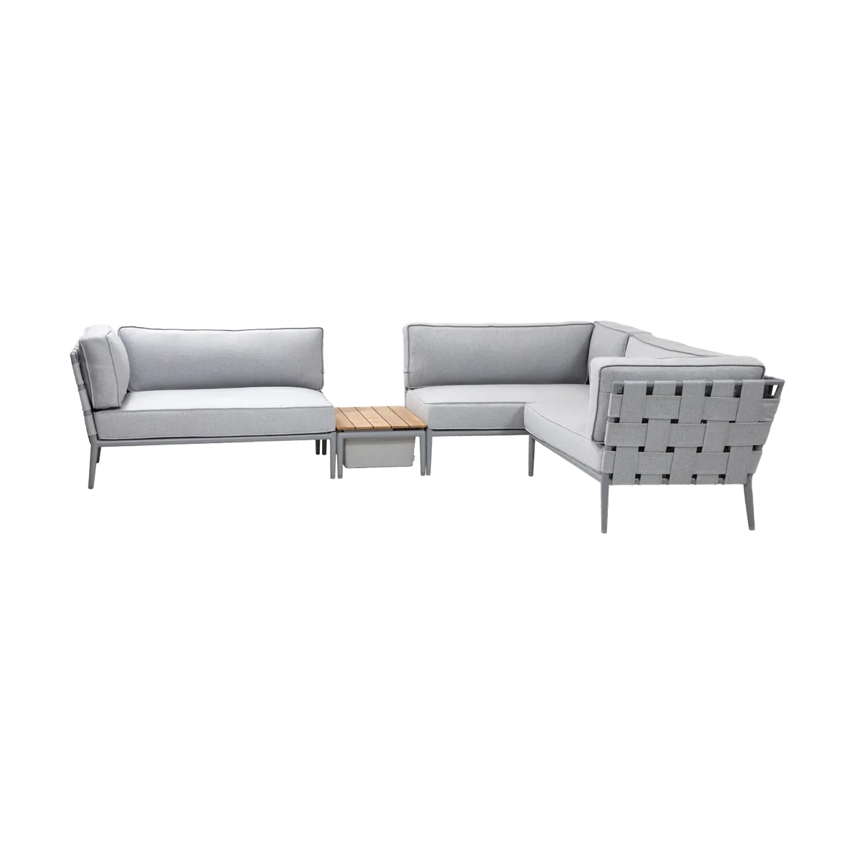 Conic Modular Corner Sofa with Box Table outdoor sectional sofa by Cane-line
