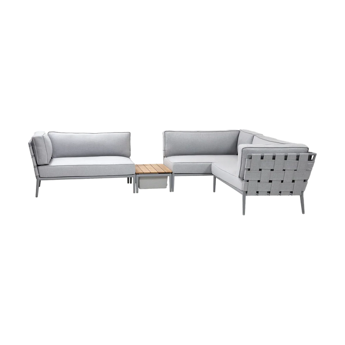 Conic Modular Corner Sofa with Box Table outdoor sectional sofa by Cane-line
