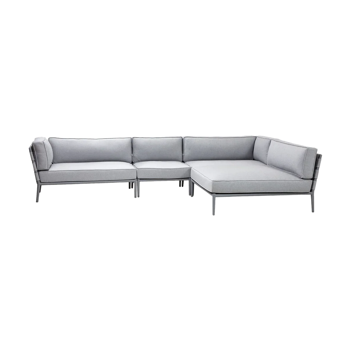 Conic Modular Corner Sofa with Daybed outdoor sectional sofa by Cane-line