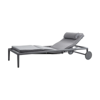 Conic Sunbed w/Gasspring chaise lounge by Cane-line