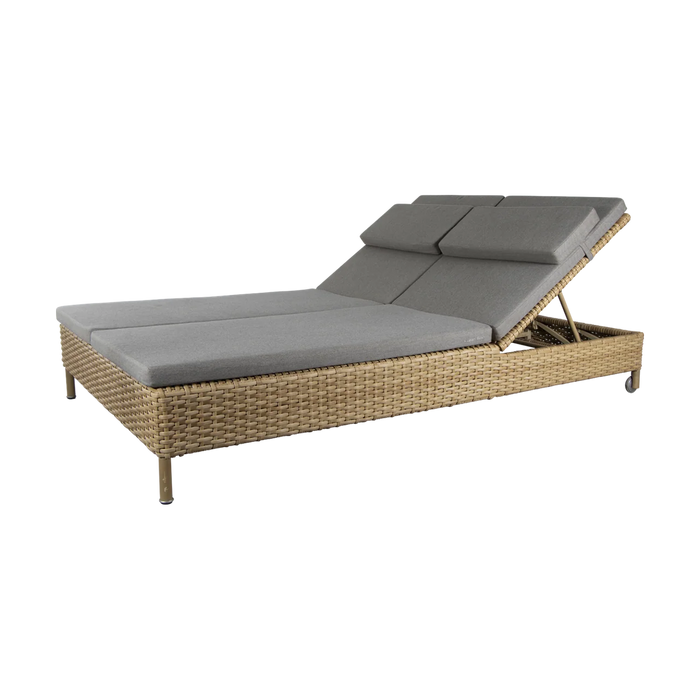 Rest sunbed double outdoor daybed by Cane-line, designed by Cane-line Design