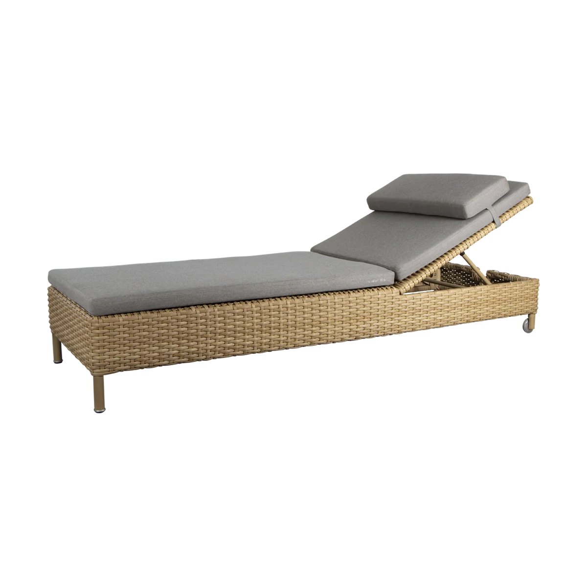 Rest sunbed single outdoor sunbed by Cane-line, designed by Cane-line Design