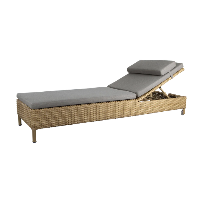 Rest sunbed single outdoor sunbed by Cane-line, designed by Cane-line Design
