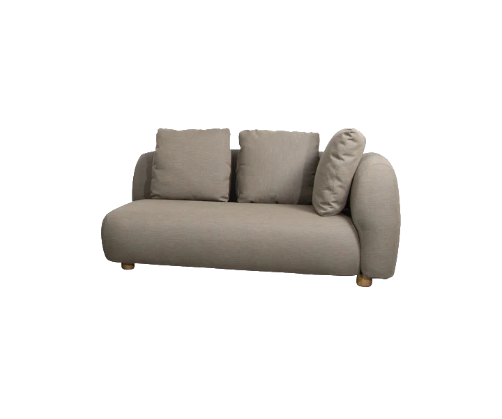 Capture 2-seater sofa left module outdoor furniture by Cane-line, designed by Cane-line Design
