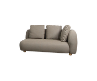 Capture 2-seater sofa left module outdoor furniture by Cane-line, designed by Cane-line Design