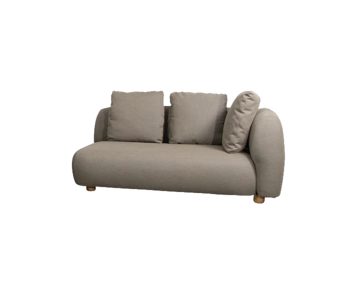 Capture 2-seater sofa left module outdoor furniture by Cane-line, designed by Cane-line Design