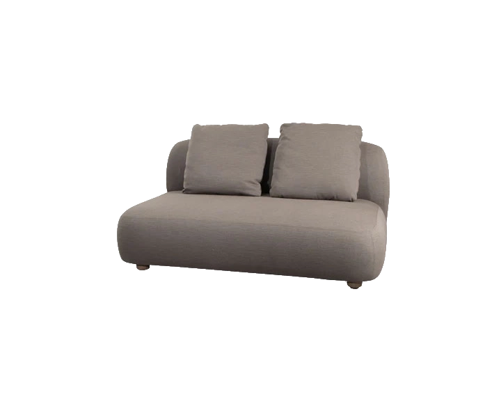 Capture 2-seater sofa module outdoor furniture by Cane-line, designed by Cane-line Design