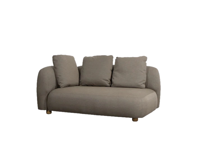 Capture 2-seater sofa right module outdoor furniture by Cane-line, designed by Cane-line Design
