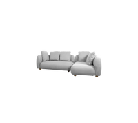 Capture corner sofa two right modules light grey product image by Cane-line