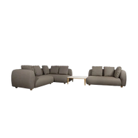 Capture corner sofa with table and chaise outdoor furniture by Cane-line, designed by Cane-line Design