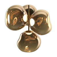 Melt Small Chandelier, Bronze Polished Polycarbonate by Tom Dixon