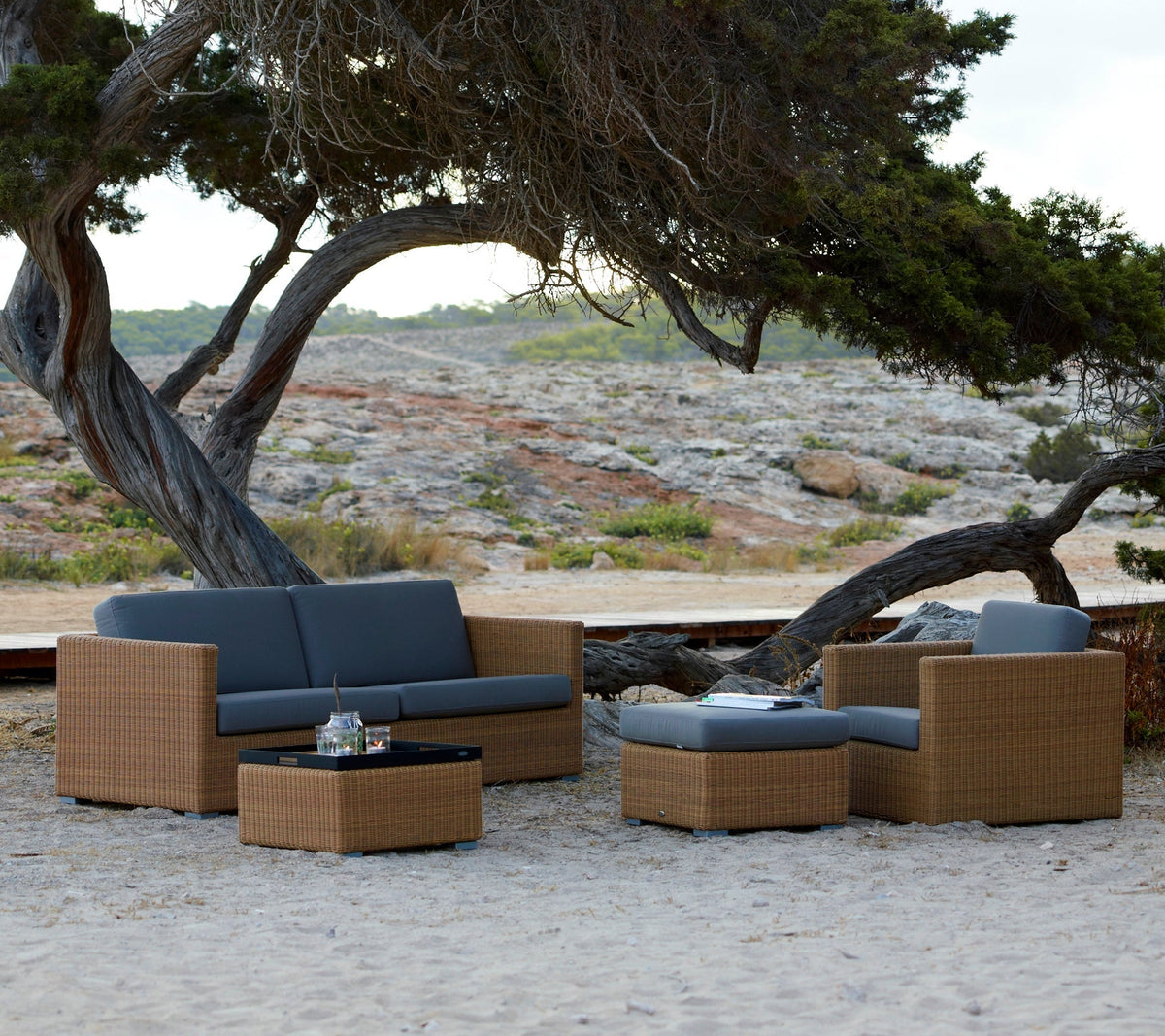 Chester 3-seater sofa outdoor sofa by Cane-line, designed by Cane-line Design