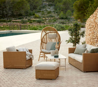 Chester footstool coffee table outdoor coffee table by Cane-line, designed by Cane-line Design