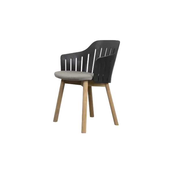 Choice Chair with Teak Legs dining chair by Cane-line, designed by Welling/Ludvik