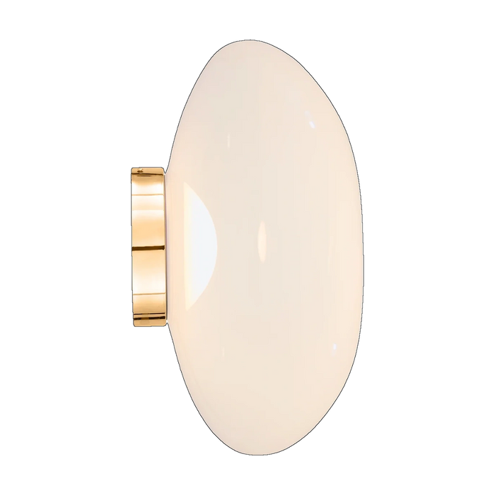 Melt Medium Surface Light, Opal with Gold Hardware by Tom Dixon