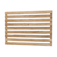 Drop teak wall for single kitchen module by Cane-line