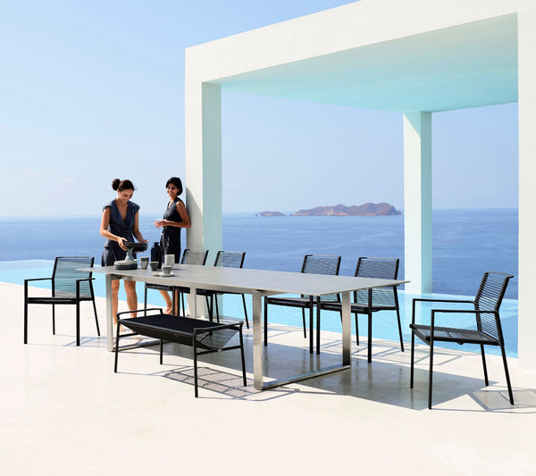 Edge armchair outdoor dining chair by Cane-line, designed by Strand+Hvass