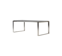 Edge dining table with 120 cm extensions outdoor dining table by Cane-line, designed by Strand+Hvass
