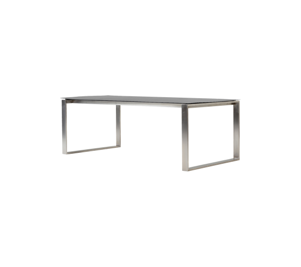 Edge dining table with 120 cm extensions outdoor dining table by Cane-line, designed by Strand+Hvass