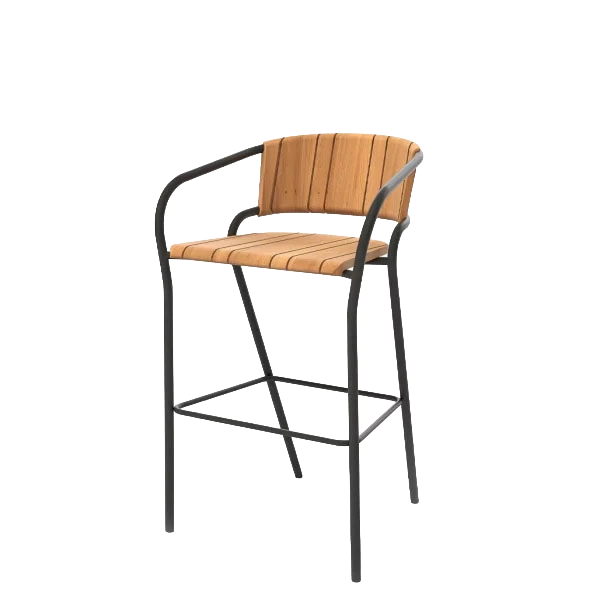 Eki Bar Stool outdoor bar stool by SKLD Studio, designed by Silvia Ceñal