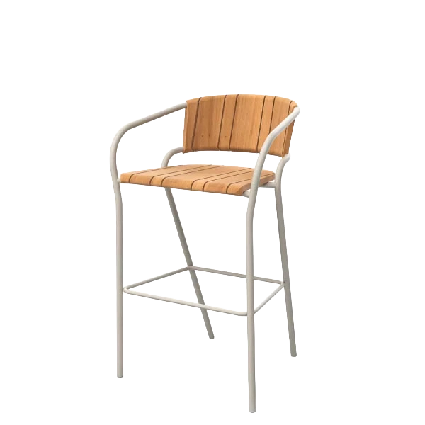 Eki Bar Stool outdoor bar stool by SKLD Studio, designed by Silvia Ceñal