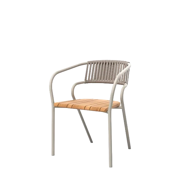 Eki Dining Armchair Rope outdoor dining chair by SKLD Studio, designed by Silvia Ceñal