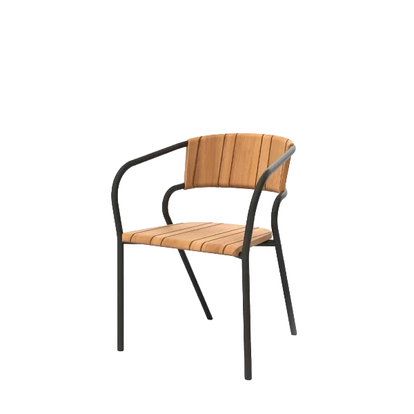 Eki Dining Armchair outdoor dining chair by SKLD Studio, designed by Silvia Ceñal