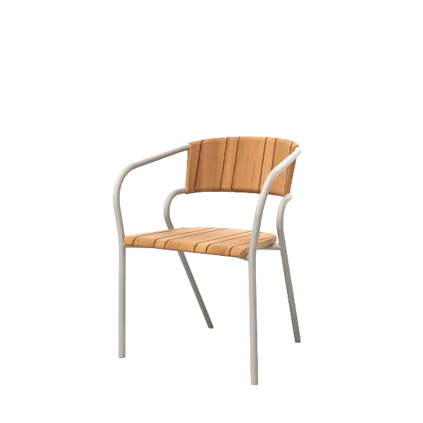 Eki Dining Armchair outdoor dining chair by SKLD Studio, designed by Silvia Ceñal