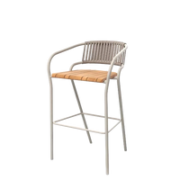 Eki Bar Stool Rope outdoor bar stool by SKLD Studio, designed by Silvia Ceñal