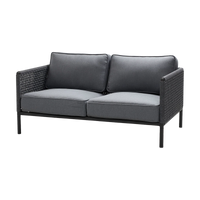 Encore 2 seater sofa outdoor sofa by Cane-line, designed by Foersom and Hiort-Lorenzen MDD