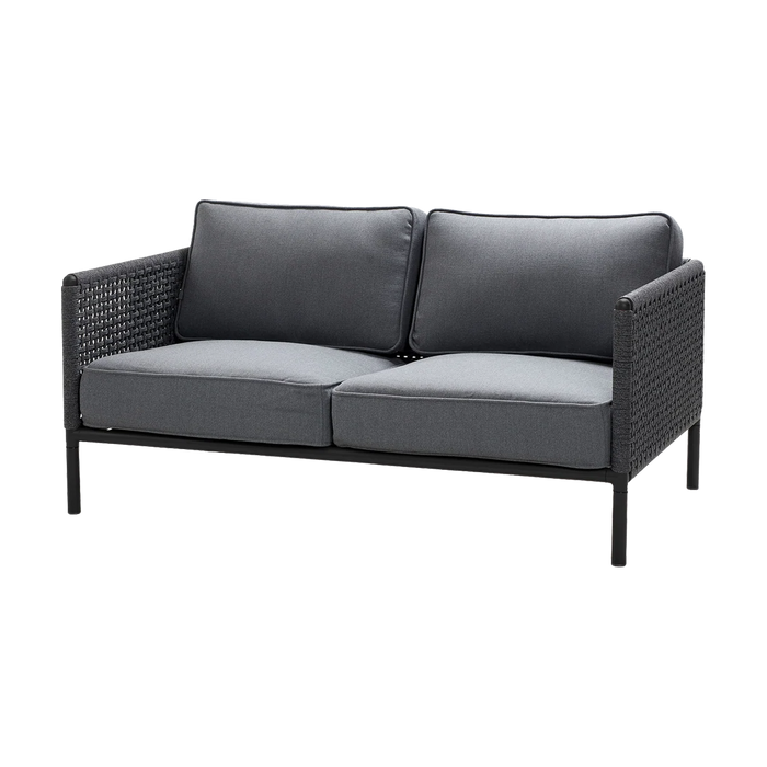 Encore 2 seater sofa outdoor sofa by Cane-line, designed by Foersom and Hiort-Lorenzen MDD
