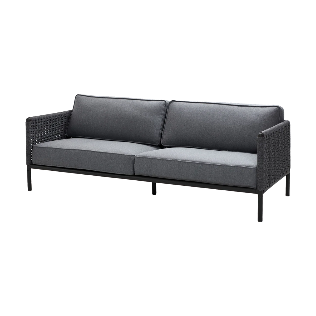 Encore 3 seater sofa outdoor sofa by Cane-line, designed by Foersom and Hiort-Lorenzen MDD