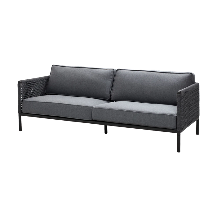Encore 3 seater sofa outdoor sofa by Cane-line, designed by Foersom and Hiort-Lorenzen MDD